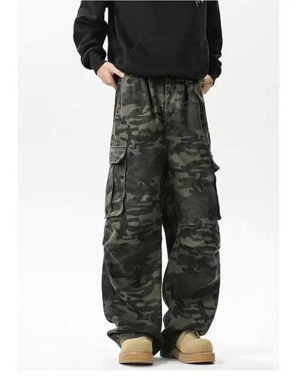 Dark Camouflage Cargo Pants