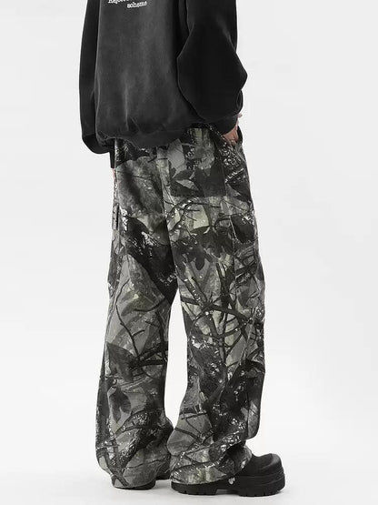 Tree Branch Camo Cargo Pants