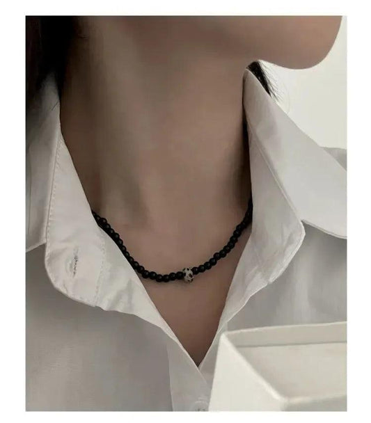 Onyx Beaded Necklace