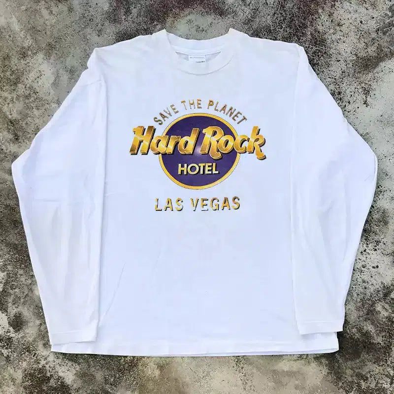 Vintage H@rd R0ck Las Vegas Longsleeve T-Shirt