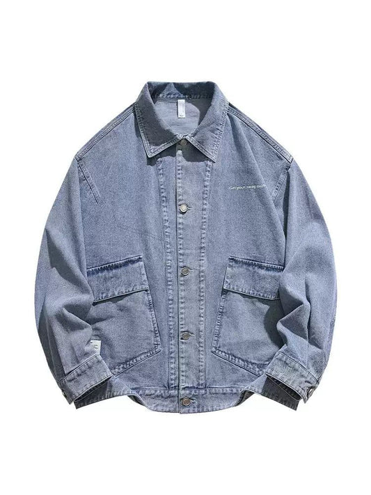 Faded Flap Pocket Denim Jacket