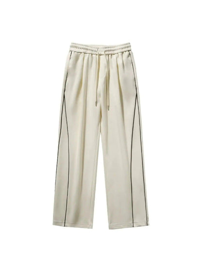 Patchwork Reflective Wide Leg Sweatpants