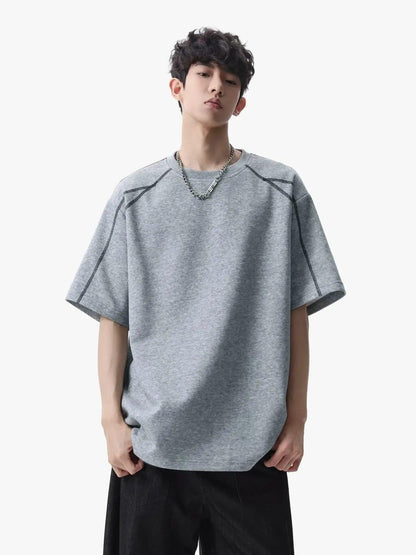 Contrast Stitched Relax Fit T-Shirt