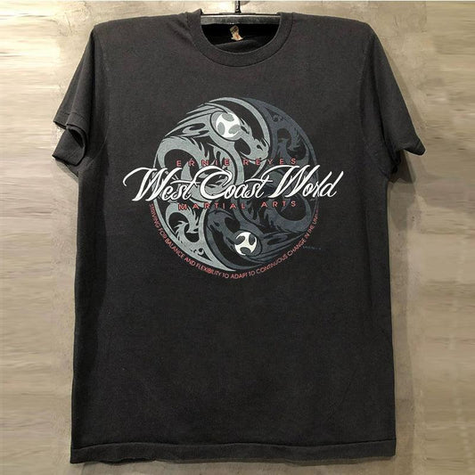 Vintage Ern!e R3yes West C0ast W0rld T-Shirt