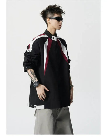 Color Block Sports Jacket