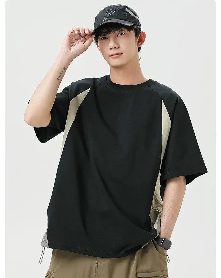 Contrast Panels T-Shirt