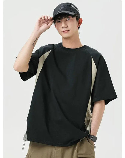 Contrast Panels T-Shirt