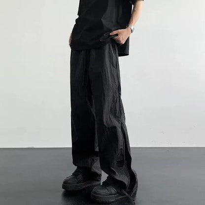 Mesh Paneled Tech Parachute Pants