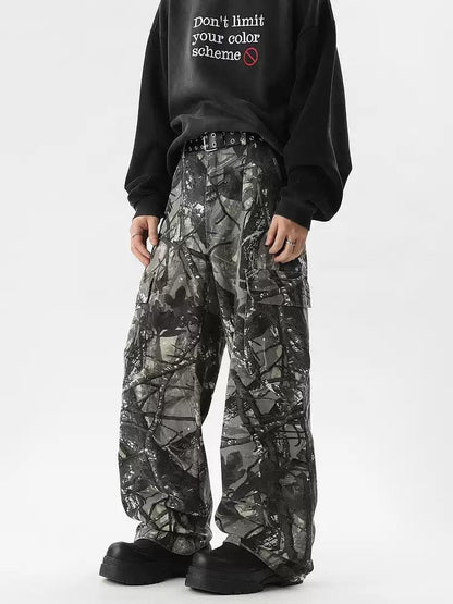 Tree Branch Camo Cargo Pants