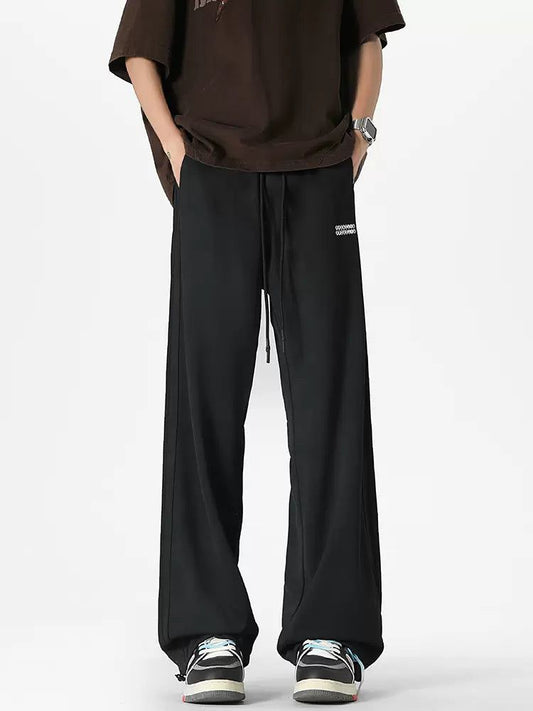 Solid & Charcoal Wash Pleated Pants