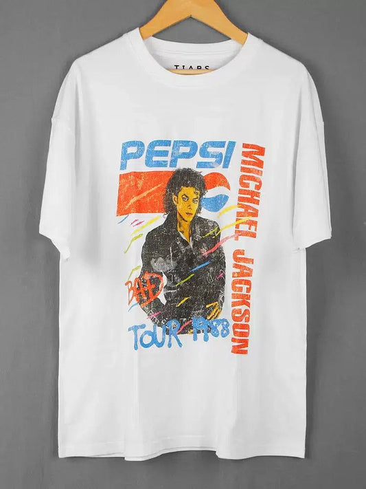 Vintage P3psi M!chael J@ckson T-Shirt