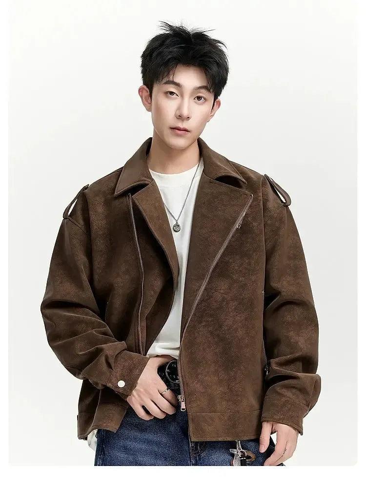 Casual Micro Suede Zipped Jacket