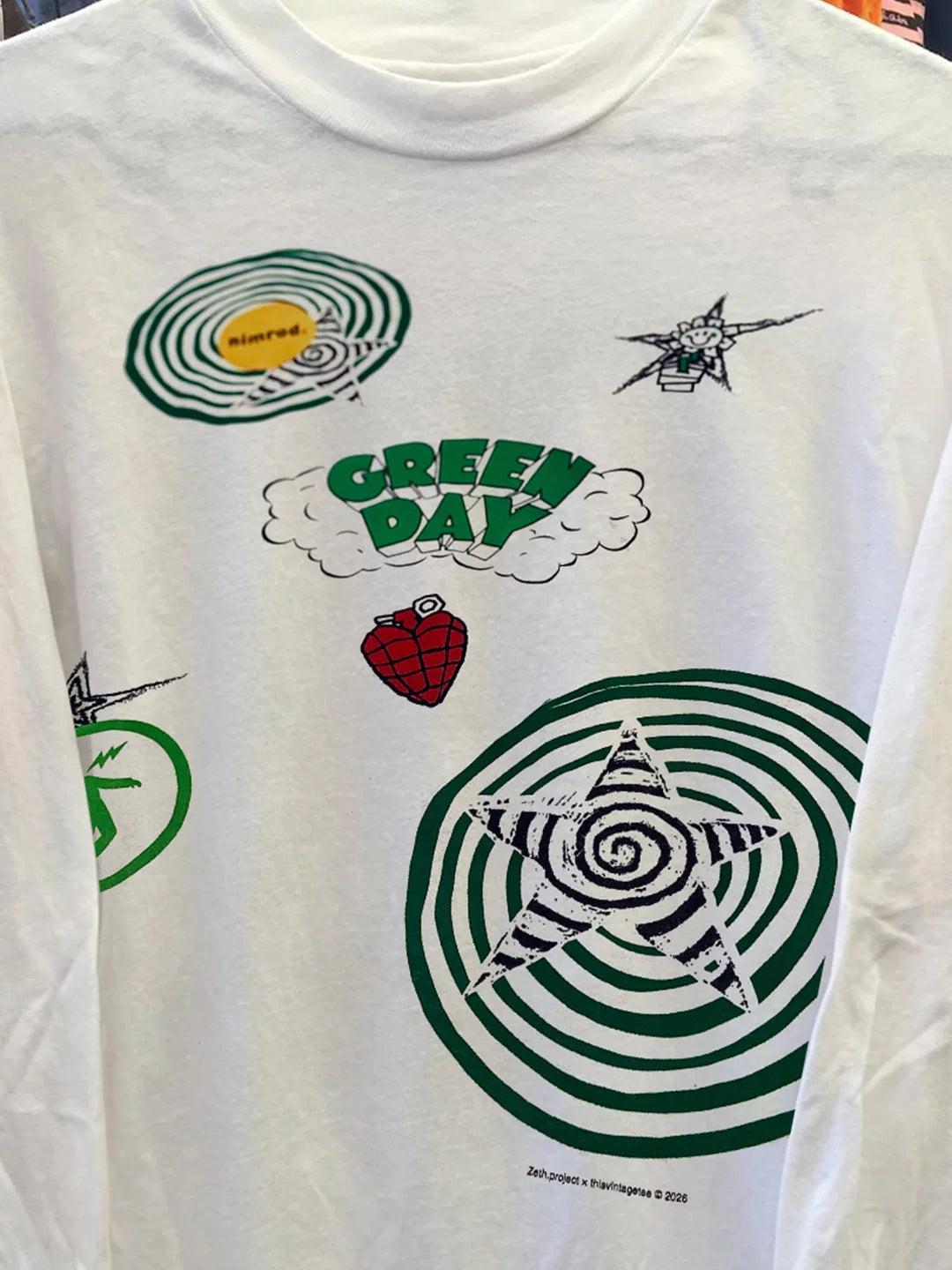 Vintage Gr3enday B@sketcase Long Sleeve T-Shirt