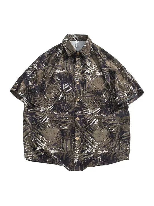 Palm Full-Print Short Sleeve Shirt