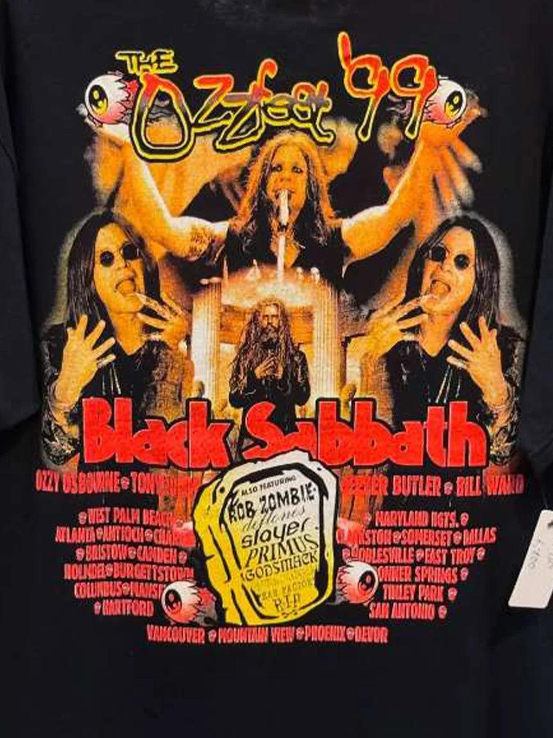 Vintage Bl@ck S@bbath 0zzfest 99 T-Shirt