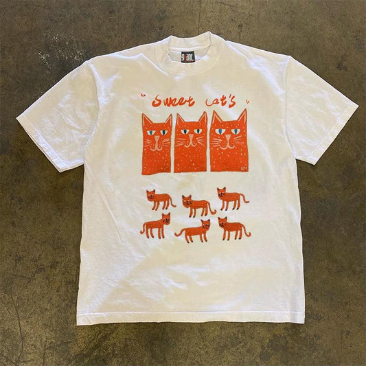 Vintage Sweet Cats T-Shirt
