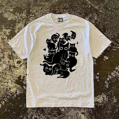 Vintage Black Cats T-Shirt