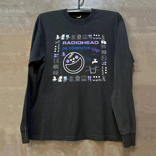 Vintage R@diohead 0K Computer Long Sleeve T-Shirt