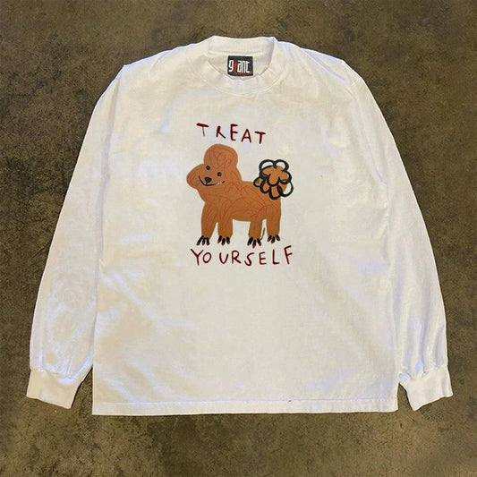 Vintage Treat Yourself Poodle T-Shirt