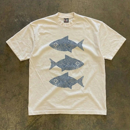 Vintage Swimming Fish T-Shirt