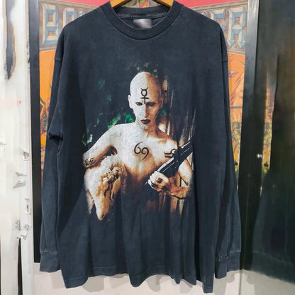 Vintage M@rilyn M@nson Long Sleeve T-Shirt
