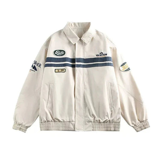 Letter Embroidered Sports Jacket