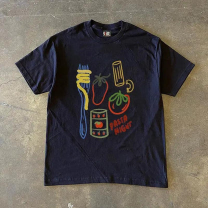 Vintage Pasta Night T-Shirt