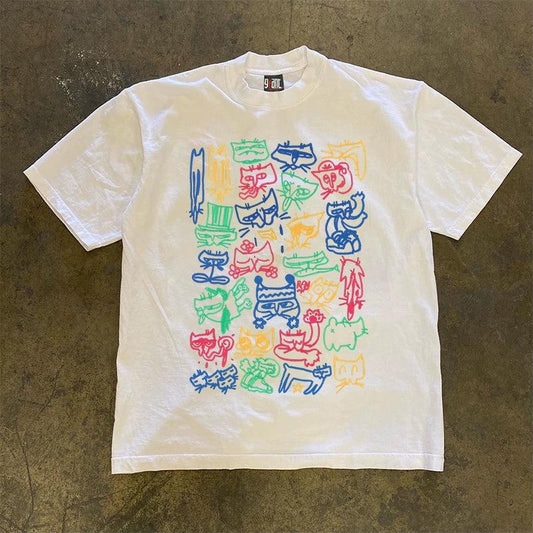 Vintage Doodle Menagerie T-Shirt