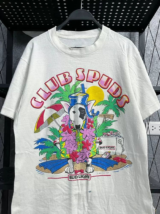 Vintage Club Spuds Bud L!ght T-Shirt
