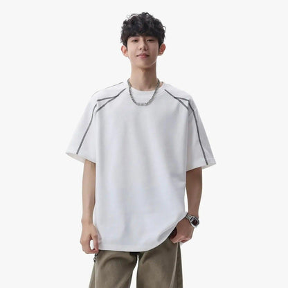 Contrast Stitched Relax Fit T-Shirt
