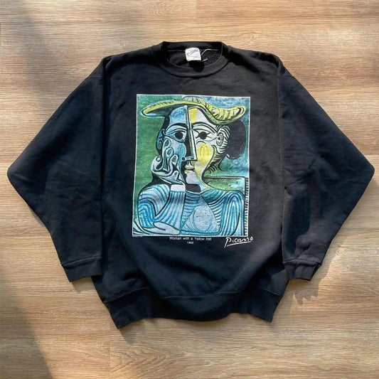 Vintage Yellow H@t Muse Crewneck