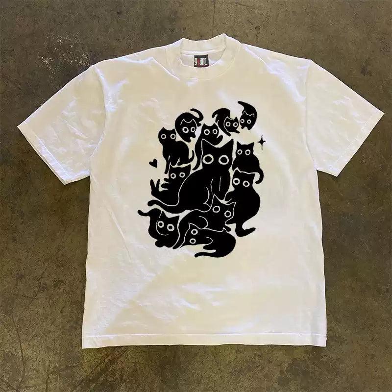 Vintage Black Cats T-Shirt