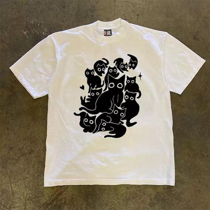 Vintage Black Cats T-Shirt