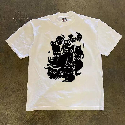Vintage Black Cats T-Shirt