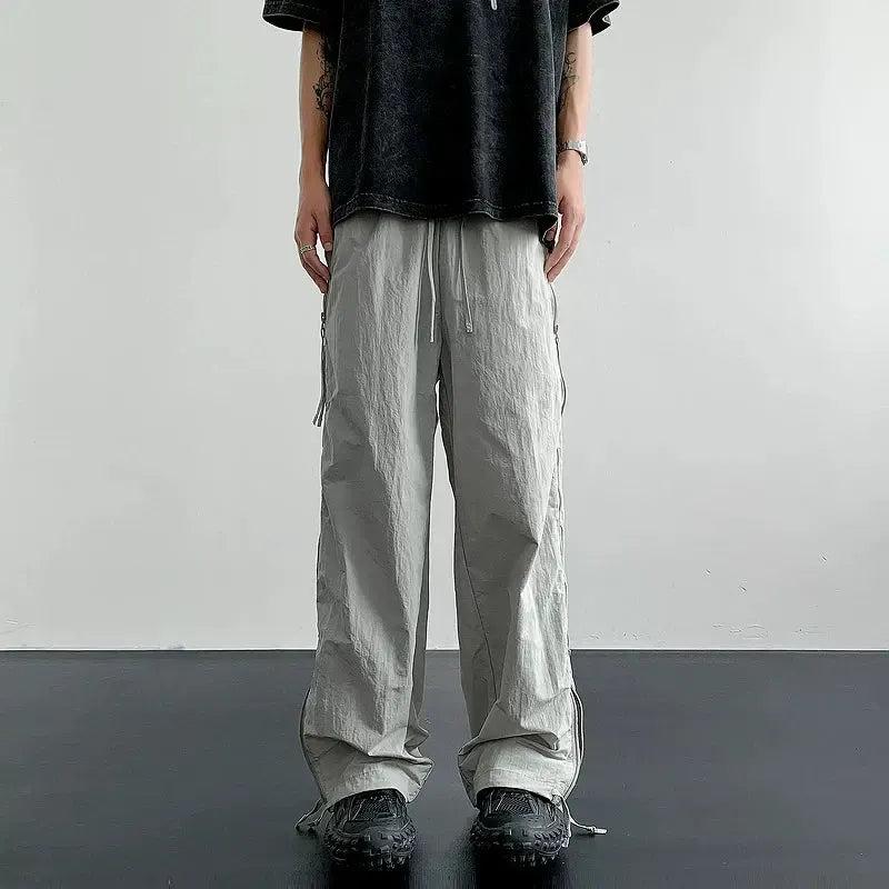Mesh Paneled Tech Parachute Pants