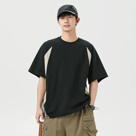 Contrast Panels T-Shirt