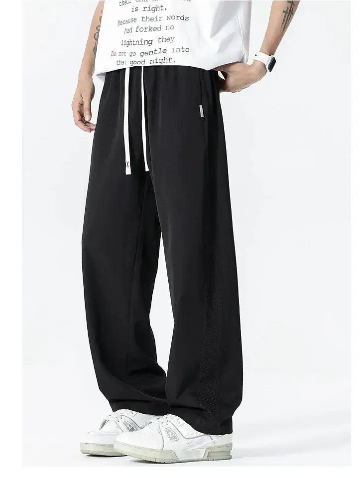 Drawstring Mesh Detail Pants