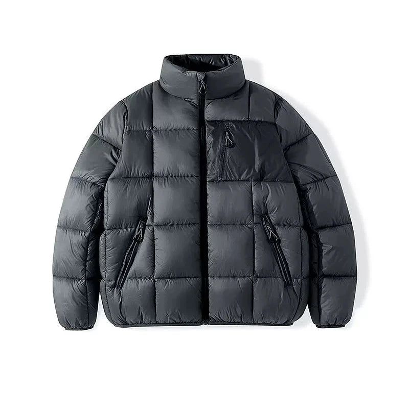 Contrast Pocket Quilted Puffer Jacket