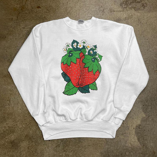 Vintage Kiss Strawberries Longsleeve T-Shirt