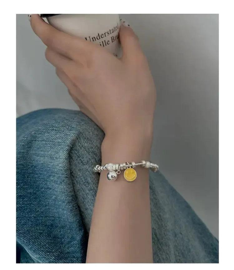 Smiley Face Beaded Bracelet