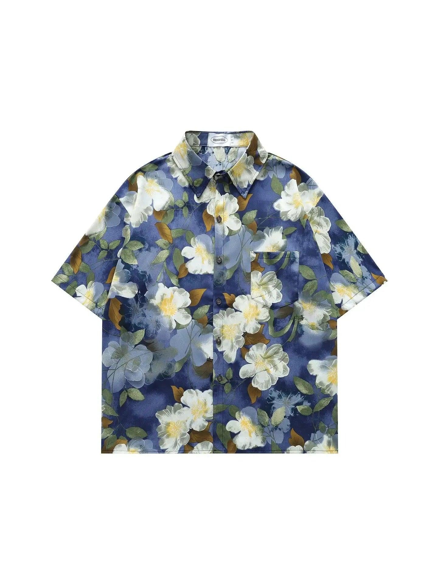 Vintage Floral Print Shirt
