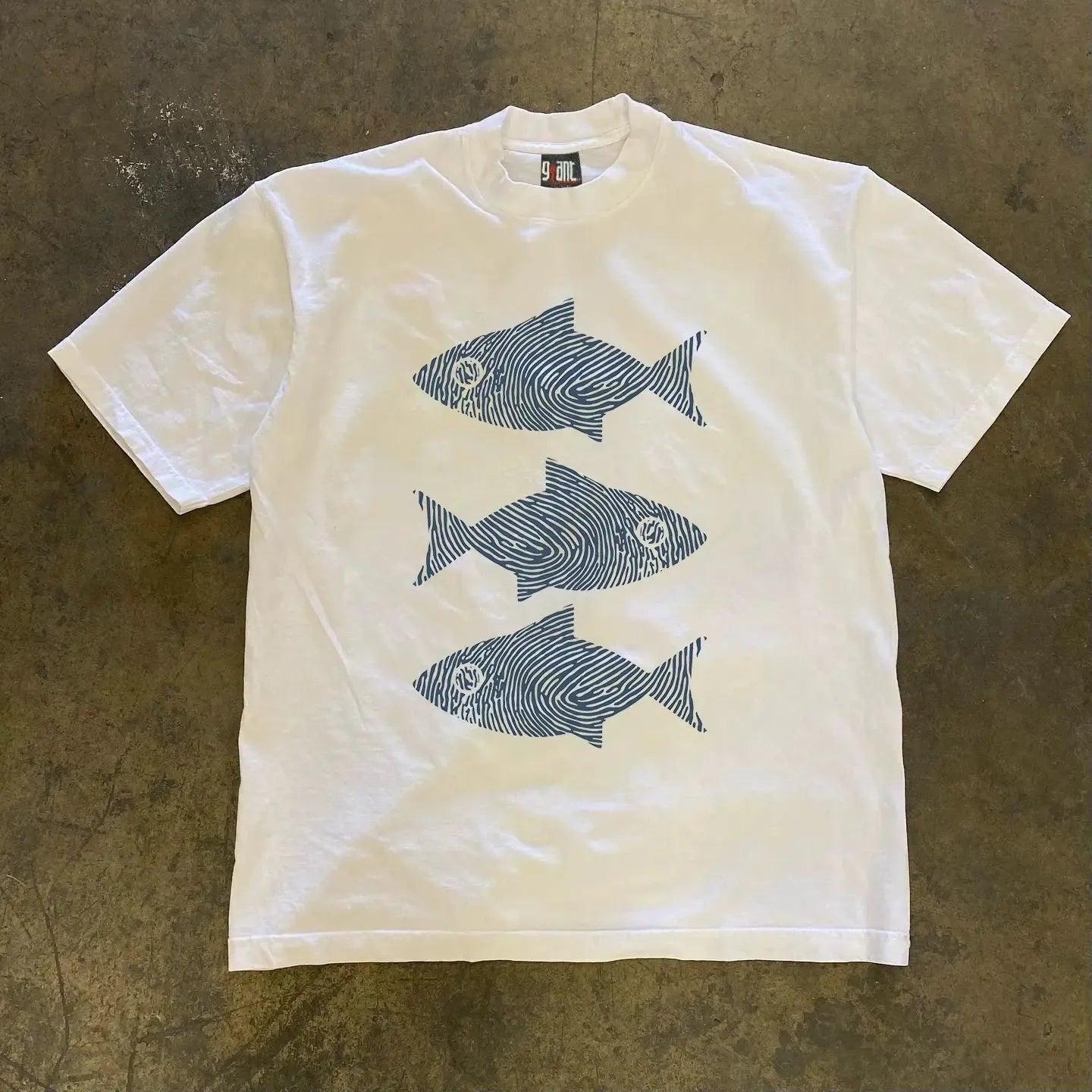 Vintage Swimming Fish T-Shirt