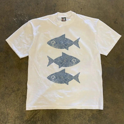 Vintage Swimming Fish T-Shirt