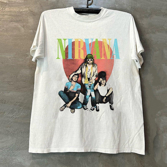 Vintage Iconic N!rvana Portrait T-Shirt