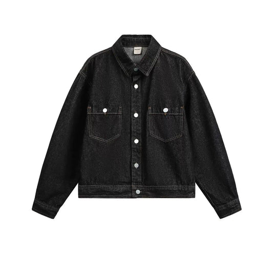 Breast Pockets Buttoned Denim Jacket