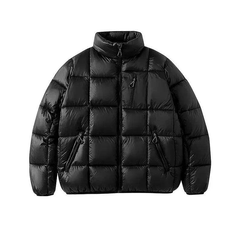 Contrast Pocket Quilted Puffer Jacket