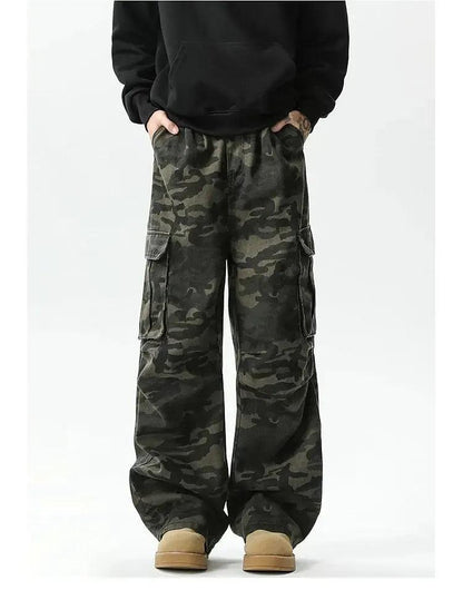 Dark Camouflage Cargo Pants