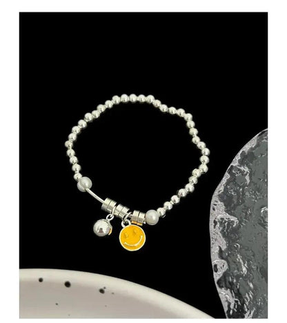 Smiley Face Beaded Bracelet