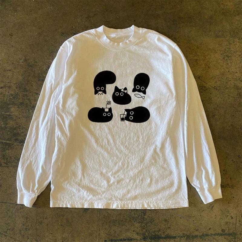 Vintage Black Cat Chaos T-Shirt