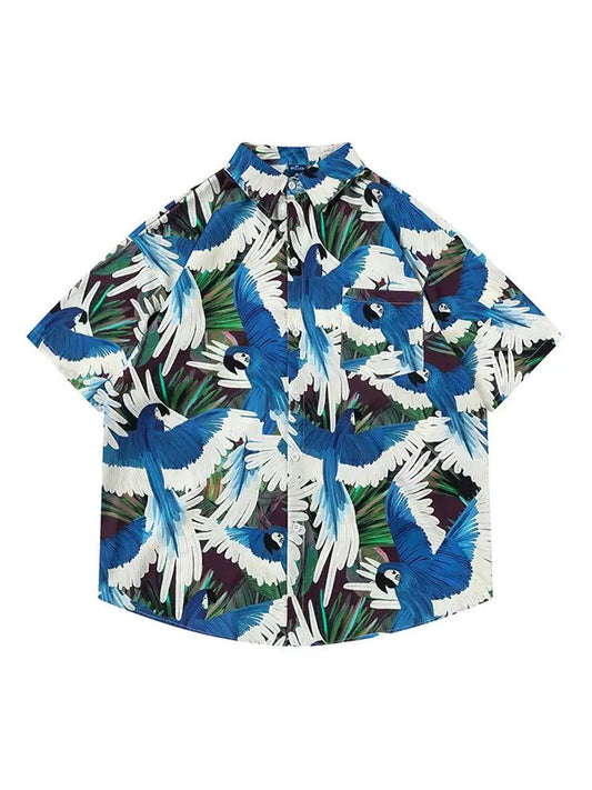Parrot Art Short Sleeve Shirt